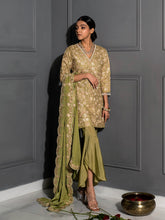 Pear Green Embellished Tunic Set